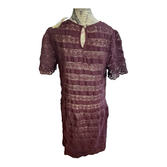 Sundance Elegant Lace Midi Dress in Deep Purple - Picture 4 of 7